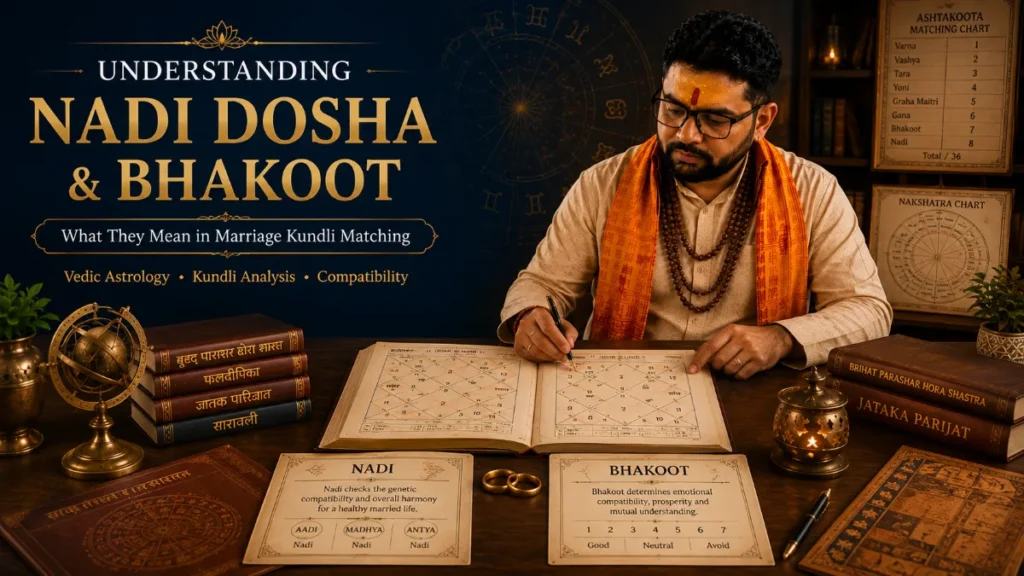 Nadi Dosha and Bhakoot in Kundli Matching